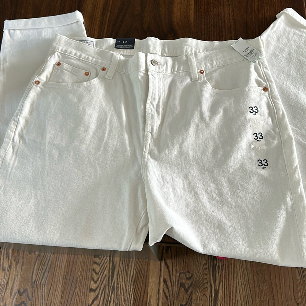 NWT GAP girlfriend mid rise jeans